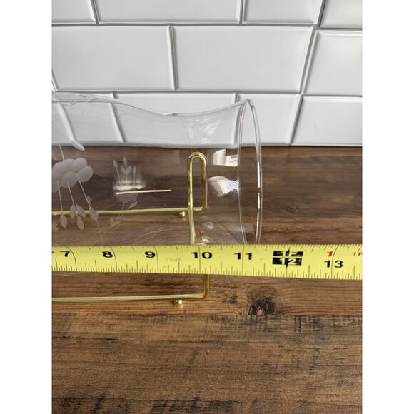 Vintage Hurricane Vase Center Piece With Stand - Picture 5 of 6